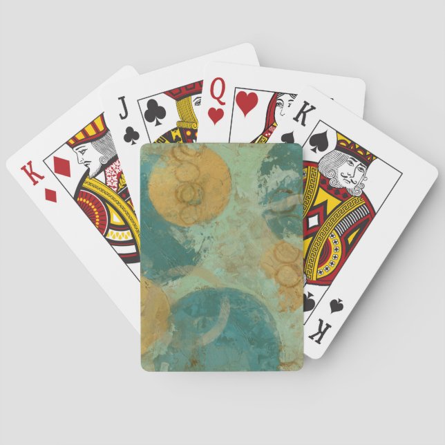 Jeu De Cartes Cercles bleus et jaunes (dos)