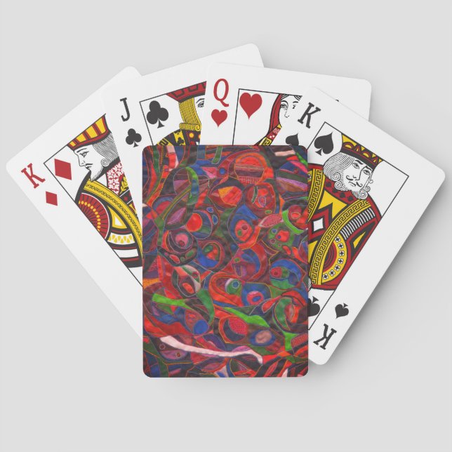 Jeu De Cartes Cercles rouges (dos)