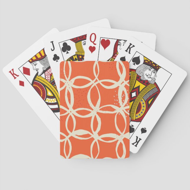 Jeu De Cartes Cercles Sketchy Design tendance sans couture (dos)