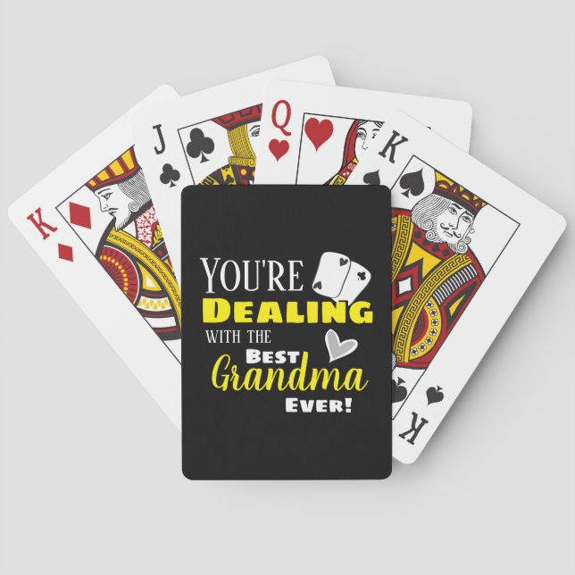 Jeu De Cartes C'est drôle de traiter avec la meilleure grand-mèr (dos)
