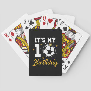 Jeu De Cartes C'est mon 10e anniversaire de football dix ans