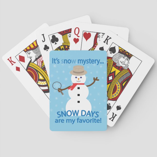 Jeu De Cartes C'est NOw Mystery Detective Snowman Blue (dos)