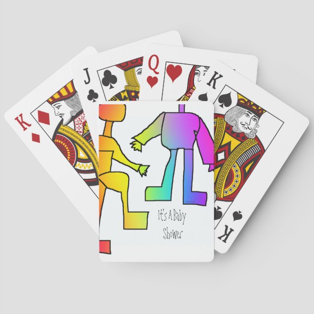 Jeu De Cartes C'est un Baby shower classique de jouer des cartes (dos)