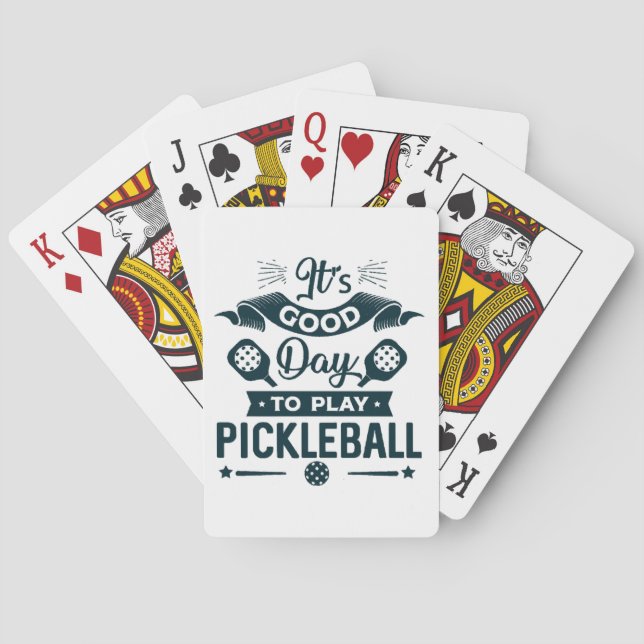 Jeu De Cartes C'est une bonne journée pour jouer au Pickleball (dos)