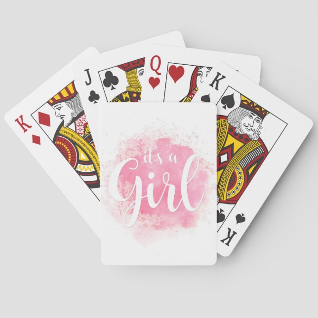 Jeu De Cartes C'est une fille (dos)