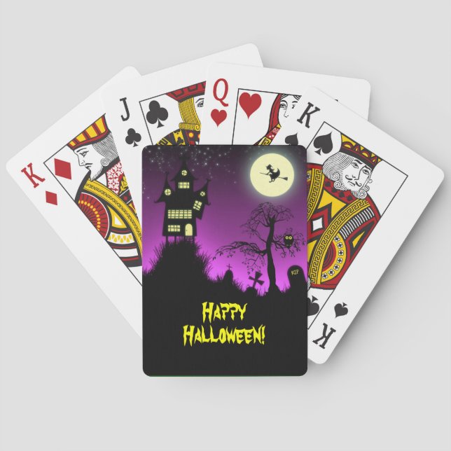 Jeu De Cartes Chambre hantée déplaisante Halloween (dos)