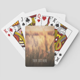 Jeu De Cartes Champ de Blé Mariage Champêtre Rustique Cadeau