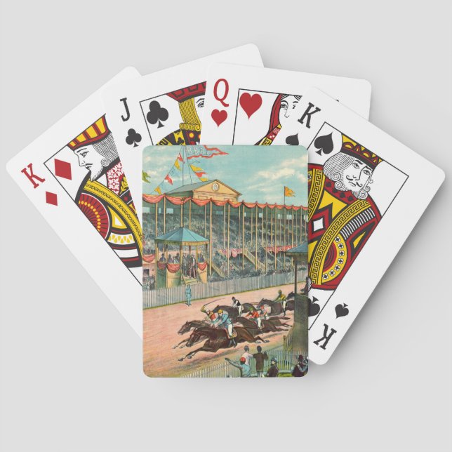 Jeu De Cartes Champ de courses 1887 de plage de Brighton (dos)