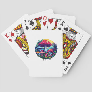 Jeu De Cartes Champignons Colorés Classiques Goblincore