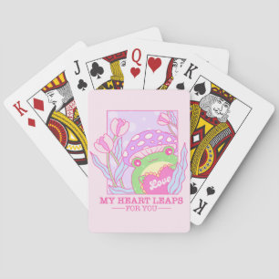 Jeu De Cartes Champignons et grenouilles mignons - My Heart Leap