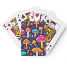 Champignons magiques Jouer aux cartes