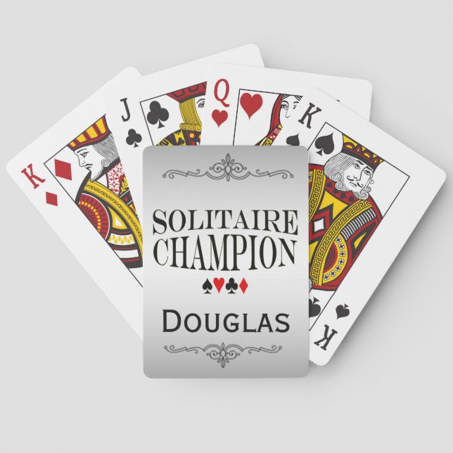 Jeu De Cartes Champion de solitaire (dos)