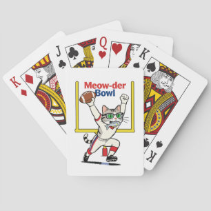 Jeu De Cartes Champion du Meow-der Bowl Chat de football américa