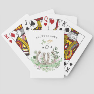 Jeu De Cartes Chanceux en amour Fers à cheval trèfle à quatre