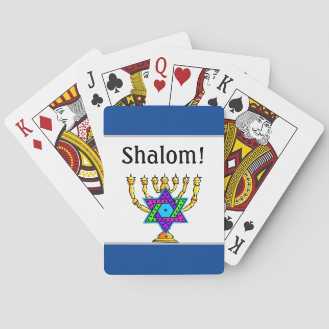 Jeu De Cartes Chandeliers juifs   (dos)
