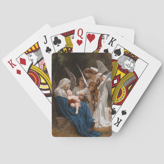 Jeu De Cartes Chanson des anges de William-Adolphe Bouguereau (dos)