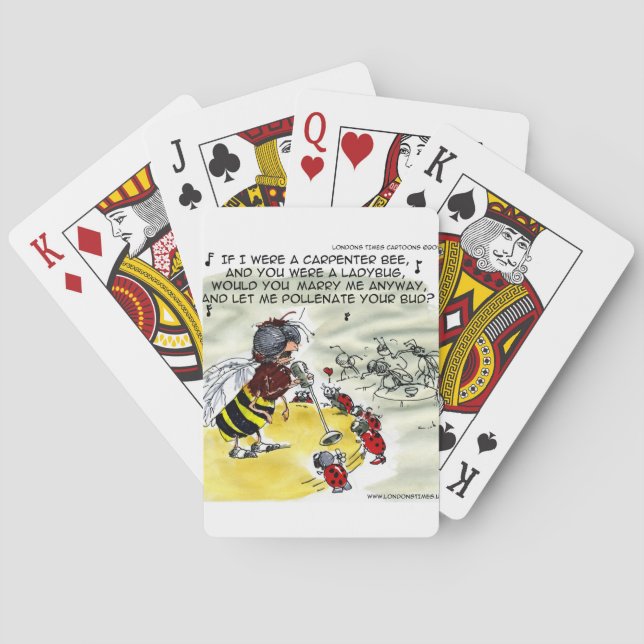 Jeu De Cartes Chanteurs de discothèque Insect drôle (dos)