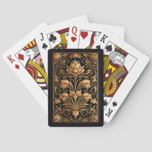Jeu De Cartes Chardon de bois de la Renaissance sur Arrière - pl