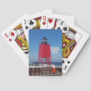 Jeu De Cartes Charlevoix Pierhead Lumière jouant aux cartes
