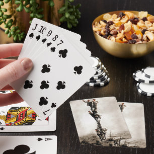 Jeu De Cartes Charpentiers métalliques descendent la boule de dé