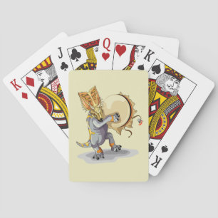 Jeu De Cartes Chasmosaurus Dansant Un Rituel De Shaman