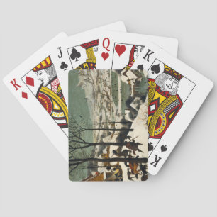 Jeu De Cartes Chasseurs dans la neige (par Pieter Bruegel l'Anci