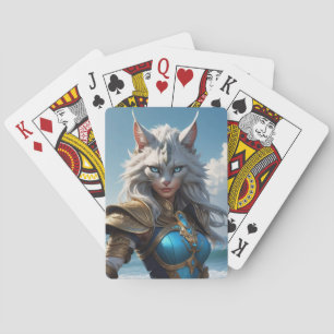 Jeu De Cartes Chat à oeil bleu