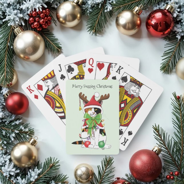 Jeu De Cartes Chat Calico de Noël amusant (Créateur téléchargé)