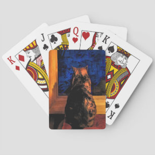 Jeu De Cartes Chat dans la fenêtre Jouer des cartes