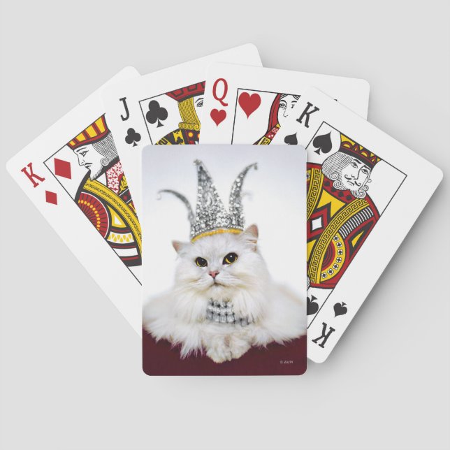 Jeu De Cartes Chat dans une couronne (dos)