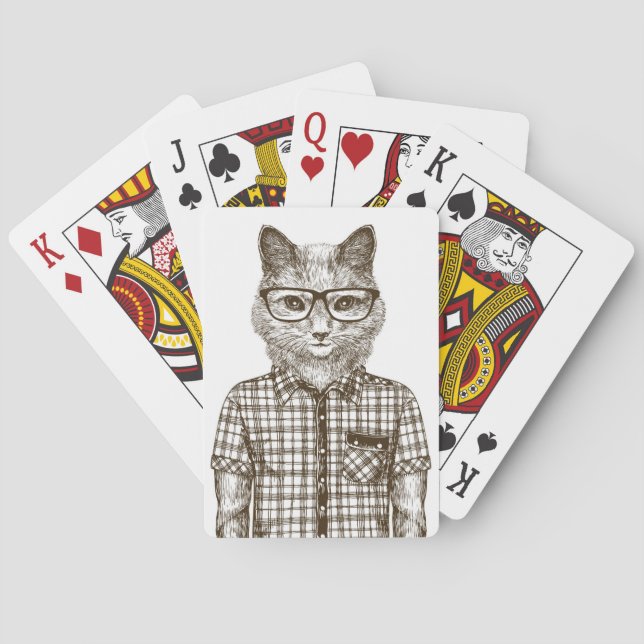 Jeu De Cartes Chat de hippie (dos)