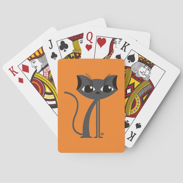 Jeu De Cartes Chat éffrayant - Cartes de lecture (dos)