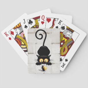 Jeu De Cartes Chat et souris avec des personnages de dessin amus