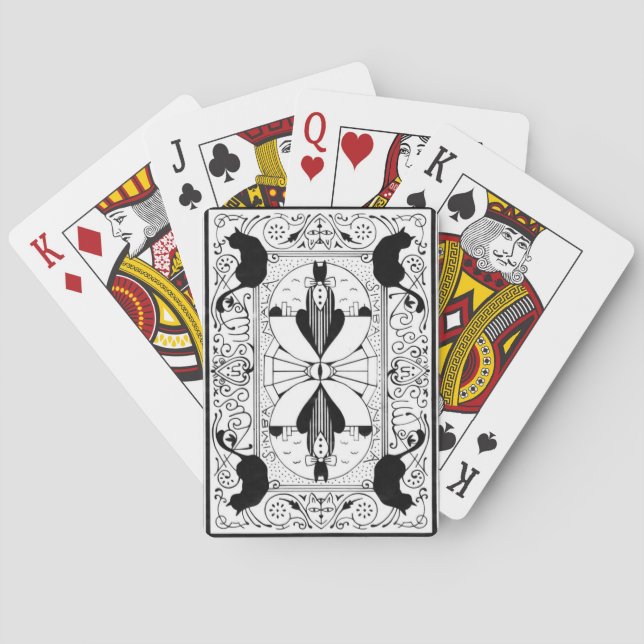 Jeu De Cartes Chat noir (dos)