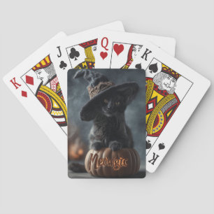 Jeu De Cartes Chat noir "méowgic" éffrayant dans un Casquette so