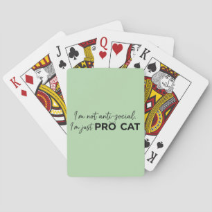 Jeu De Cartes Chat pro Amusant Introverti Anti-Social