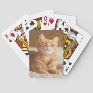 Jeu De Cartes Chat somnolent des images de Getty