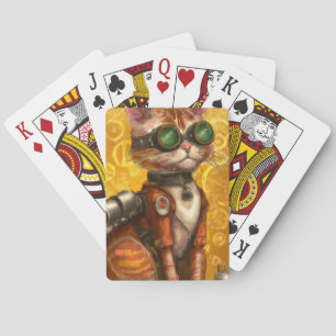 Jeu De Cartes Chat steampunk