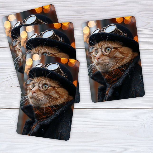 Jeu De Cartes Chat Steampunk Jouer aux cartes (Créateur téléchargé)
