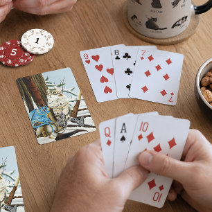 Jeu De Cartes Chat Viking Bleu Dragon Fantastique