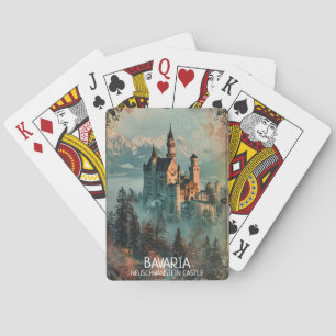 Jeu De Cartes Château de Bavaria Neuschwanstein Vintage