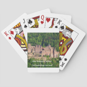 Jeu De Cartes Château de Heidelberg En allemand & dicton alleman