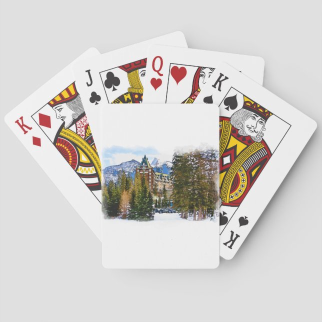 Jeu De Cartes Château des Rocheuses - Banff Canada (dos)