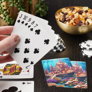 Jeu De Cartes Château du royaume sous-marin
