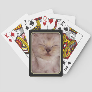 Jeu De Cartes Chaton à couchage Photo Art Jouer des cartes