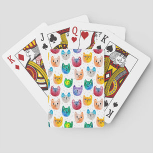 Jeu De Cartes Chats aquarelles et amis