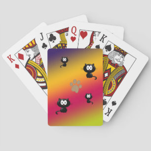 Jeu De Cartes Chats et Empreintes de pattes