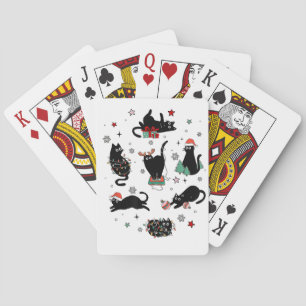 Jeu De Cartes Chats noirs de Noël