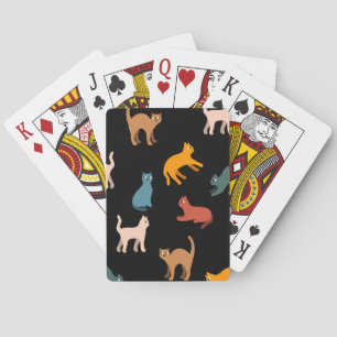 Jeu De Cartes Chats sur le noir