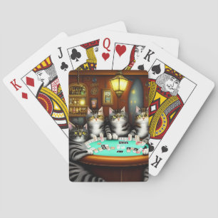 Jeu De Cartes Chats très détaillés Jouer au Poker